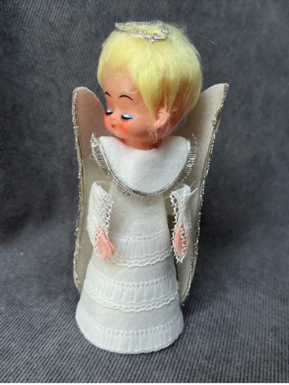 Vintage MCM paper mache Angel made in Japan Christmas